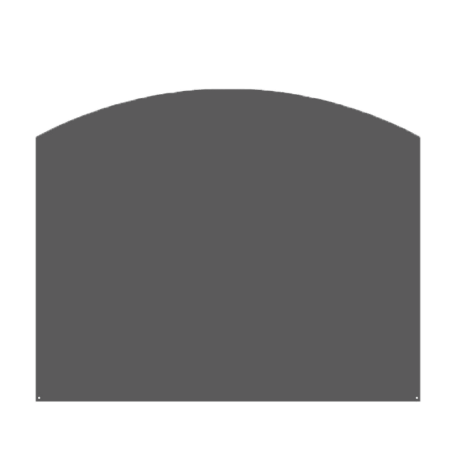PLAQUE DE SOL ARRONDIE 100X80 CM GRIS
