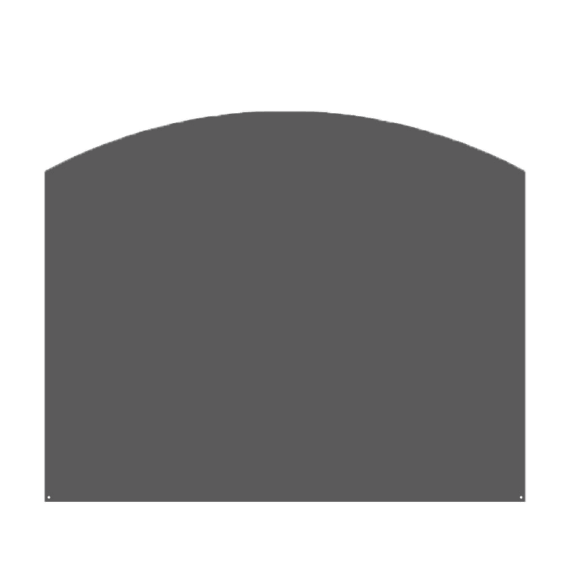 PLAQUE DE SOL ARRONDIE 80X65 CM GRIS